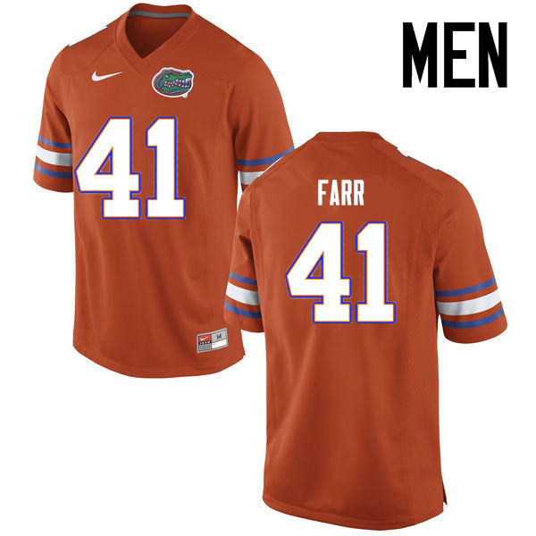 Men Florida Gators #41 Ryan Farr College Football Jerseys Sale-Orange